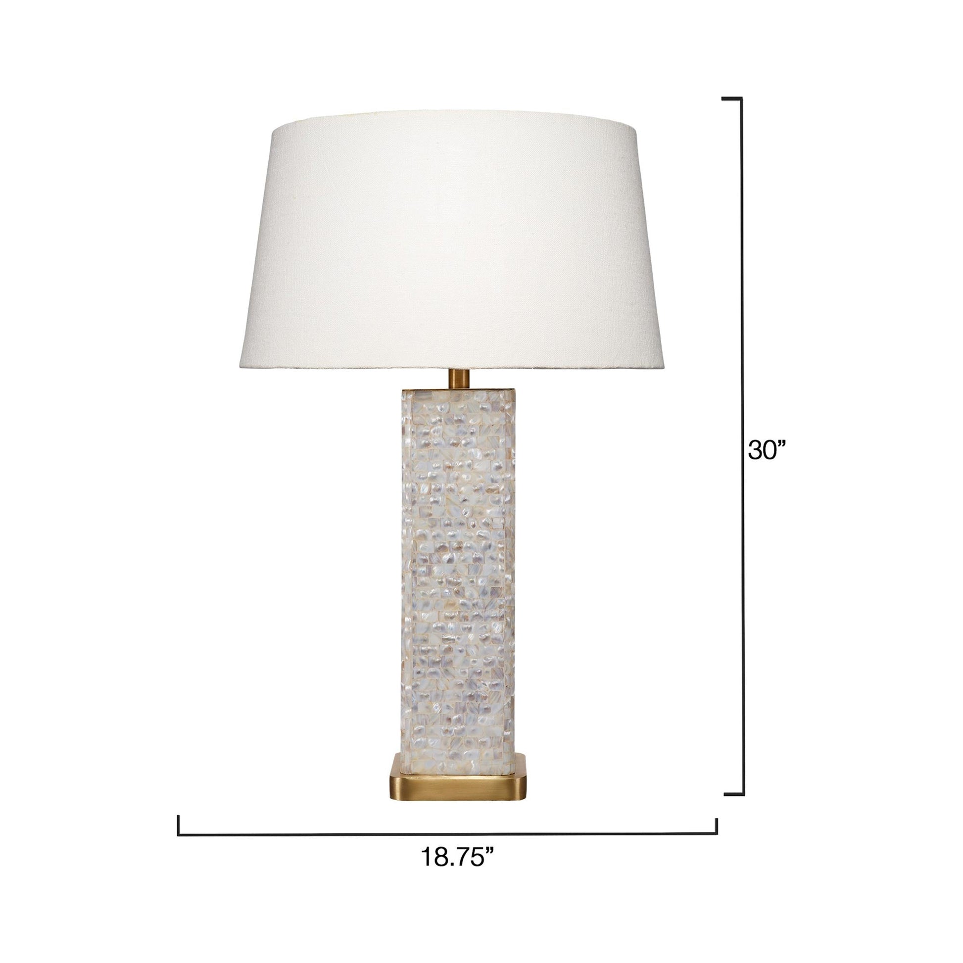 Preston Table Lamp - line drawing.