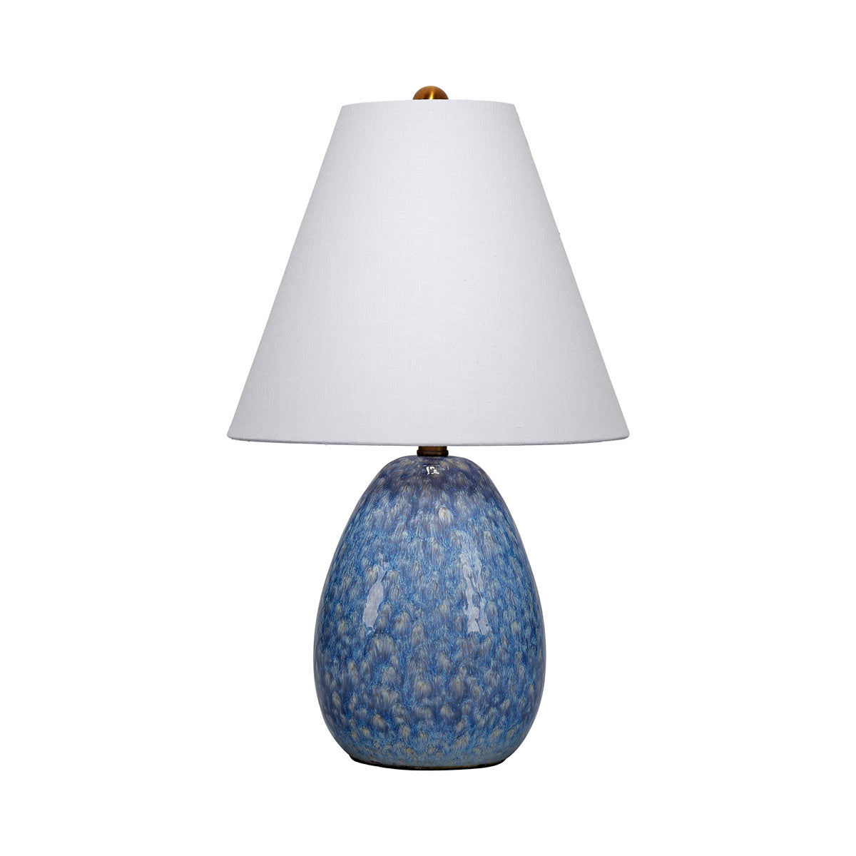Raindrop Table Lamp in Blue.