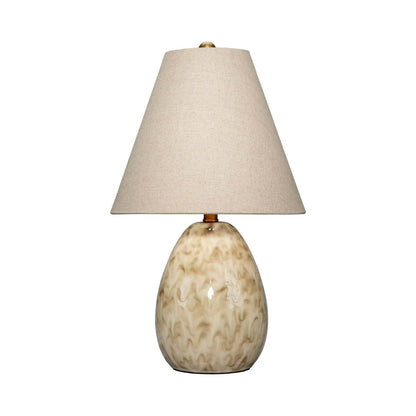 Raindrop Table Lamp in Off White.