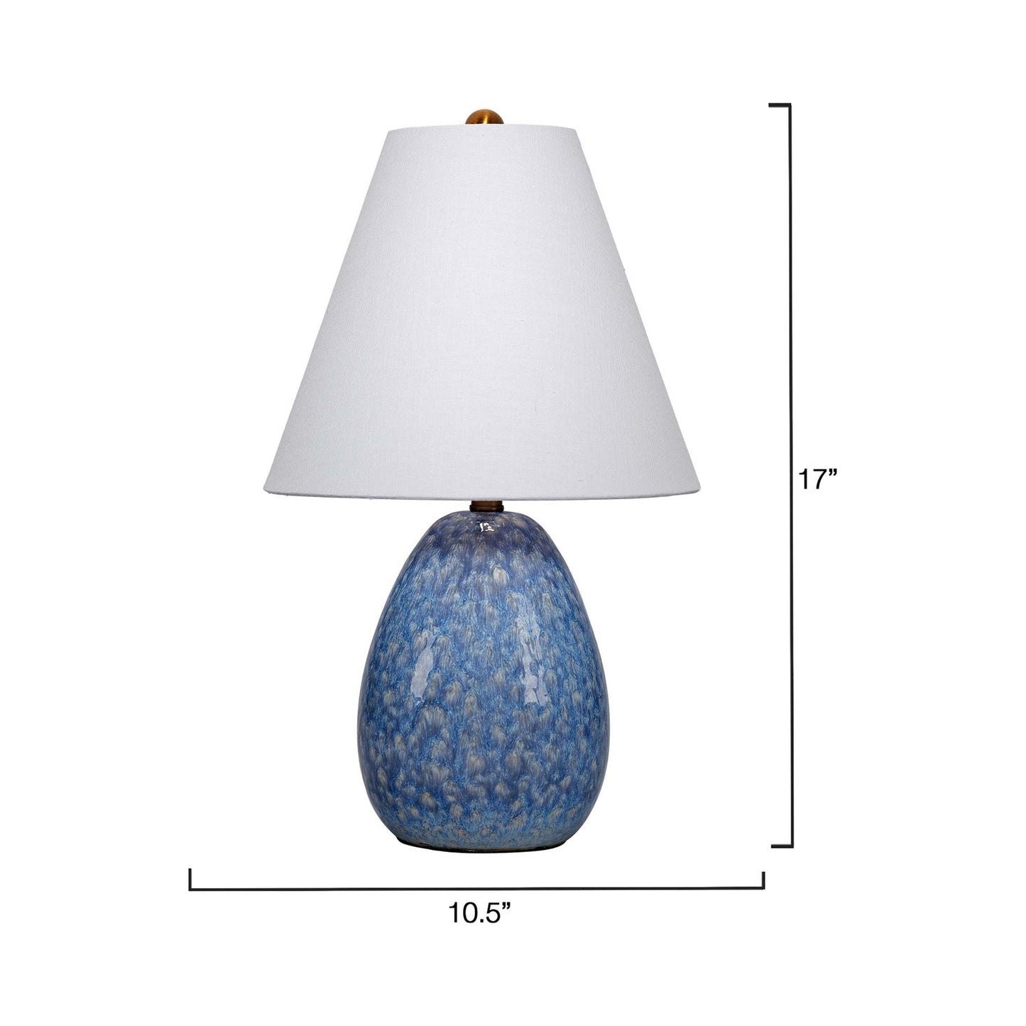 Raindrop Table Lamp - line drawing.