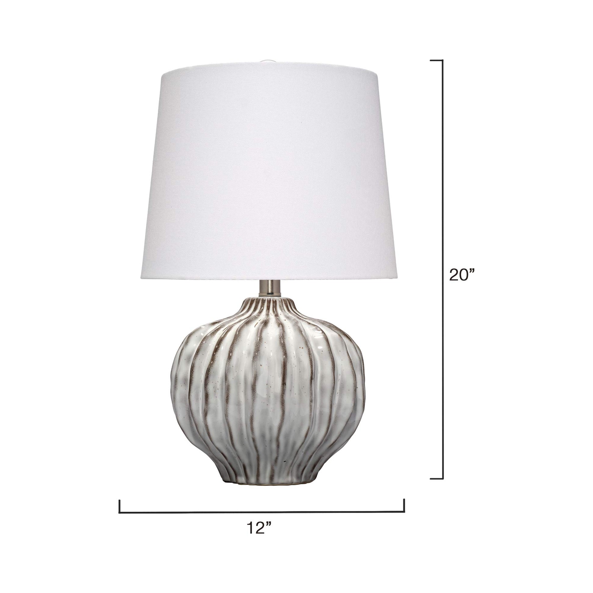 Reef Table Lamp - line drawing.