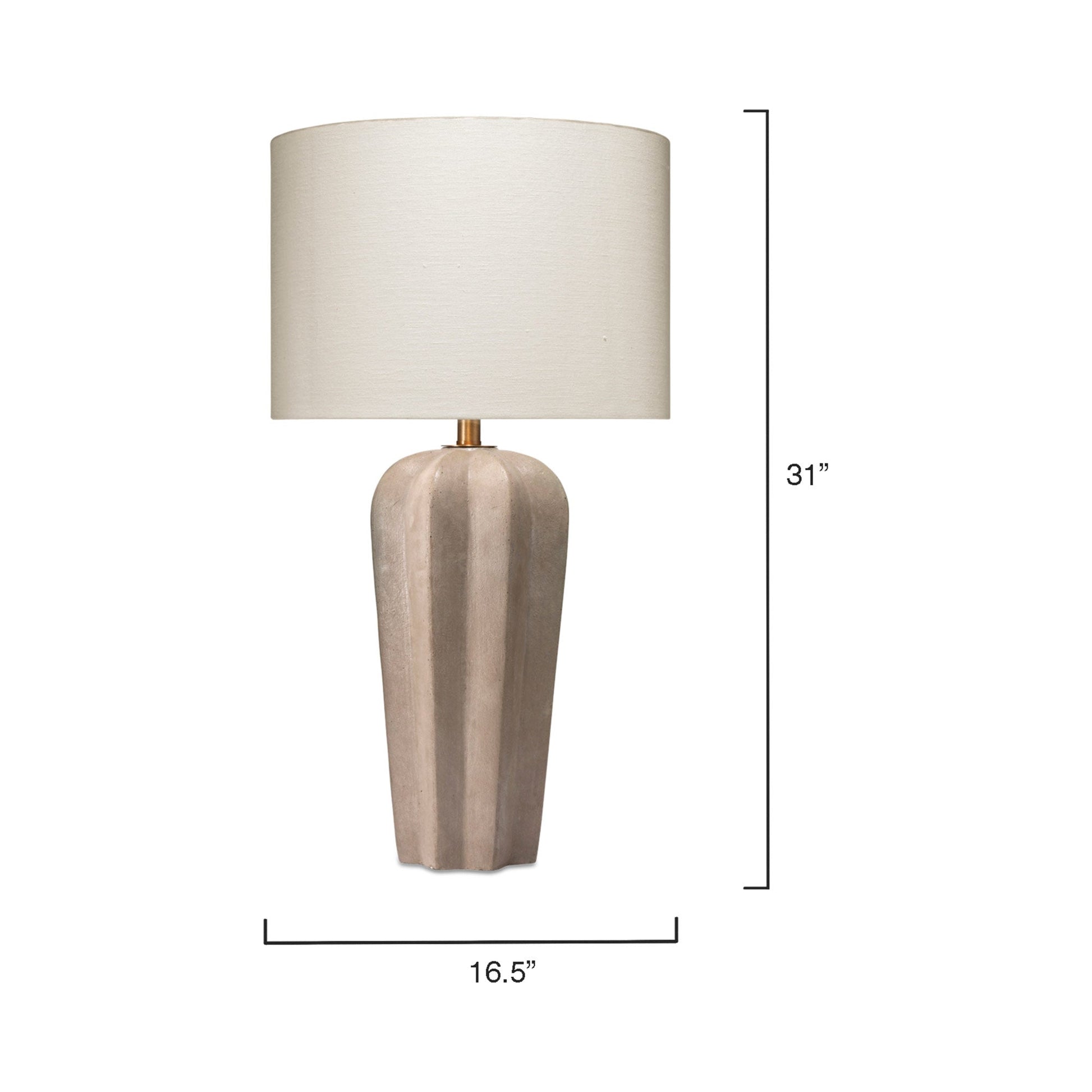 Regal Table Lamp - line drawing.