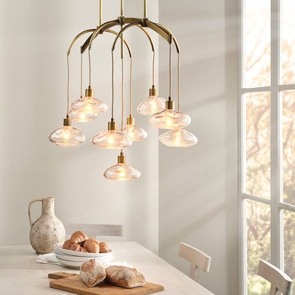 Reservoir Chandelier in dining room.