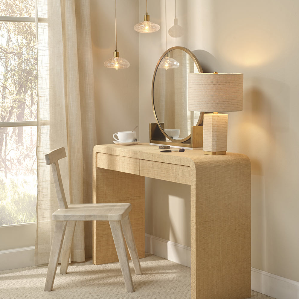 Reservoir Pendant Light in dress room.