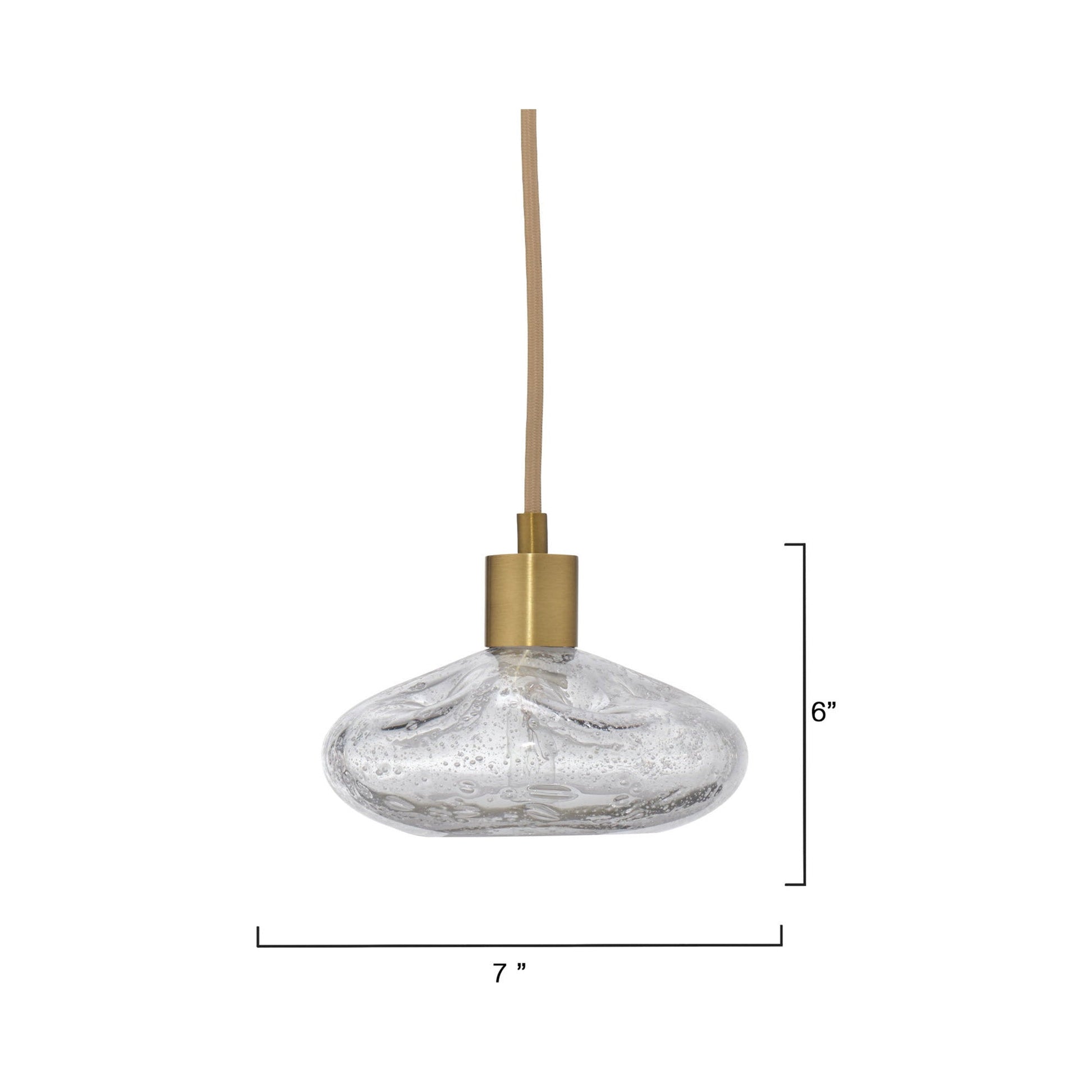 Reservoir Pendant Light - line drawing.