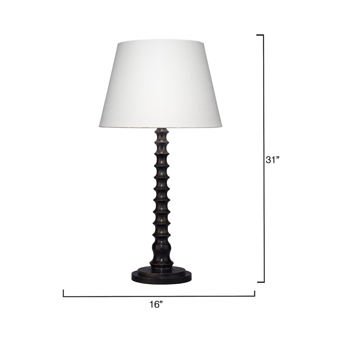 Revolution Table Lamp - line drawing.