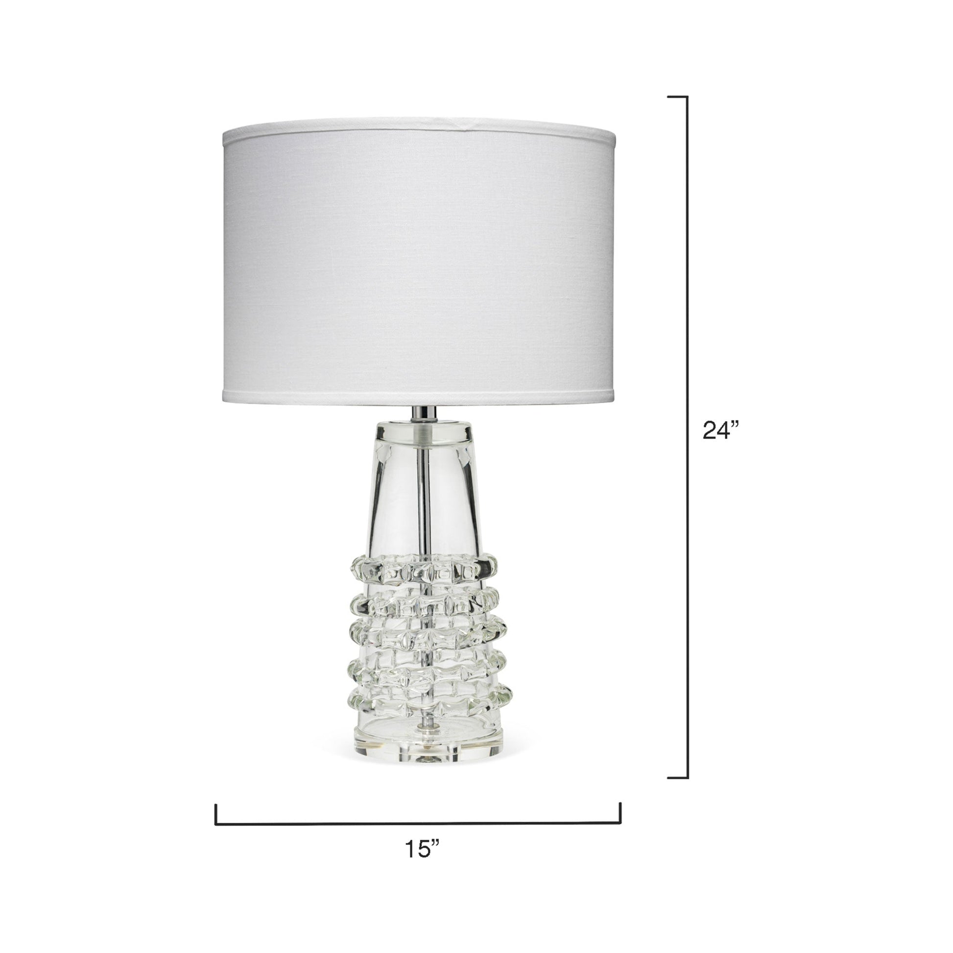Ribbon Table Lamp - line drawing.