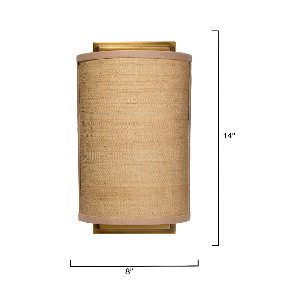 Riley Wall Light - line drawing.