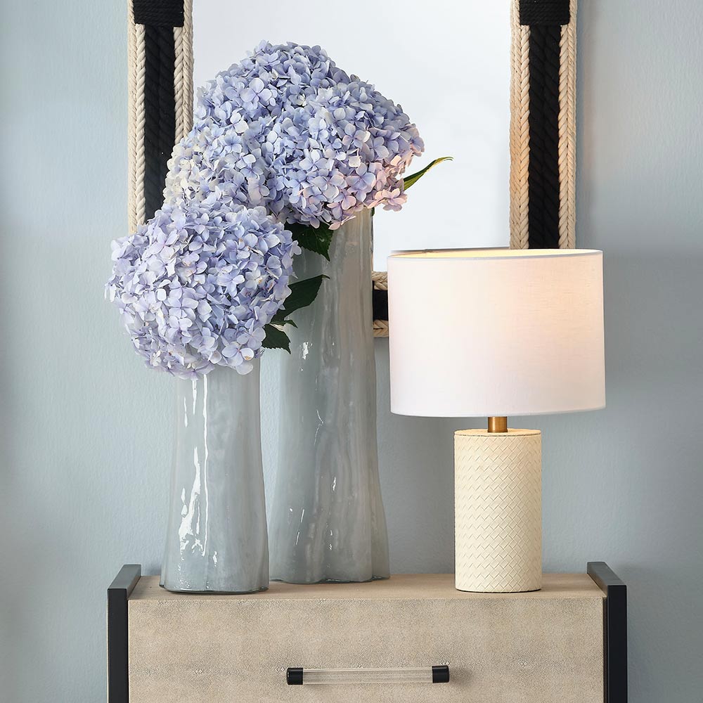 Roman Table Lamp in Detail.