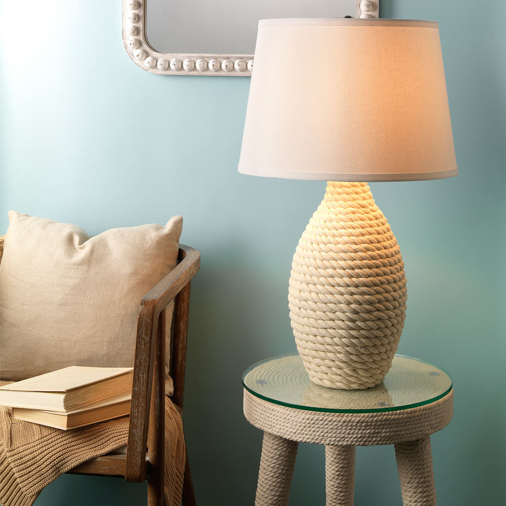 Rope Table Lamp in Detail.