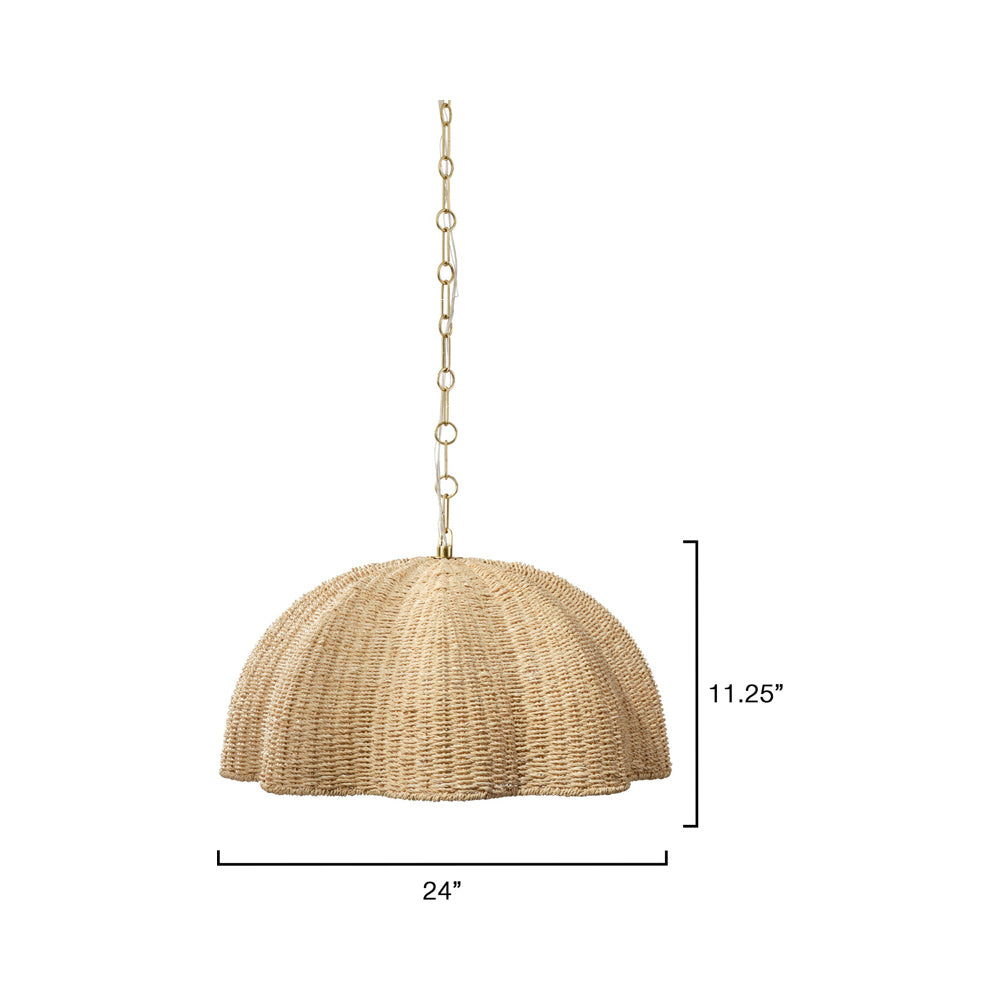 Rosemary Pendant Light - line drawing.