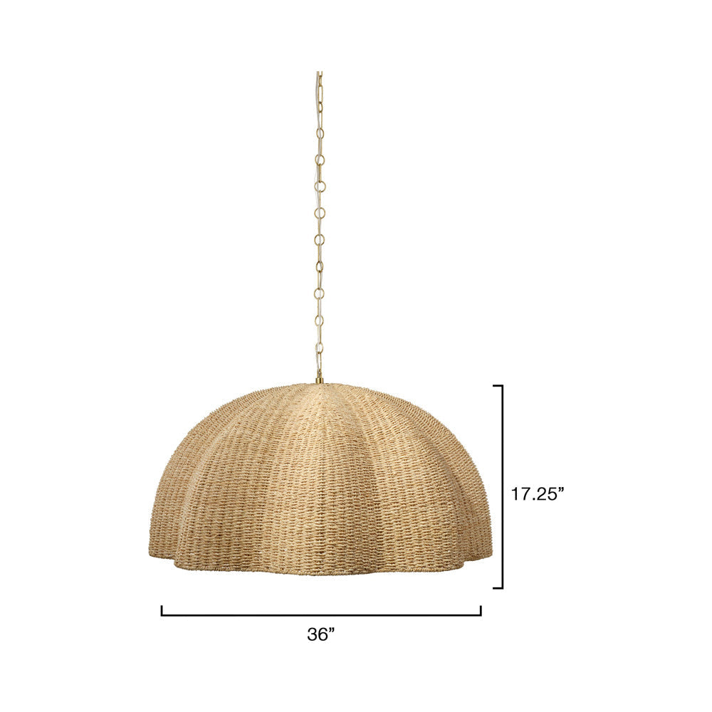 Rosemary Pendant Light - line drawing.