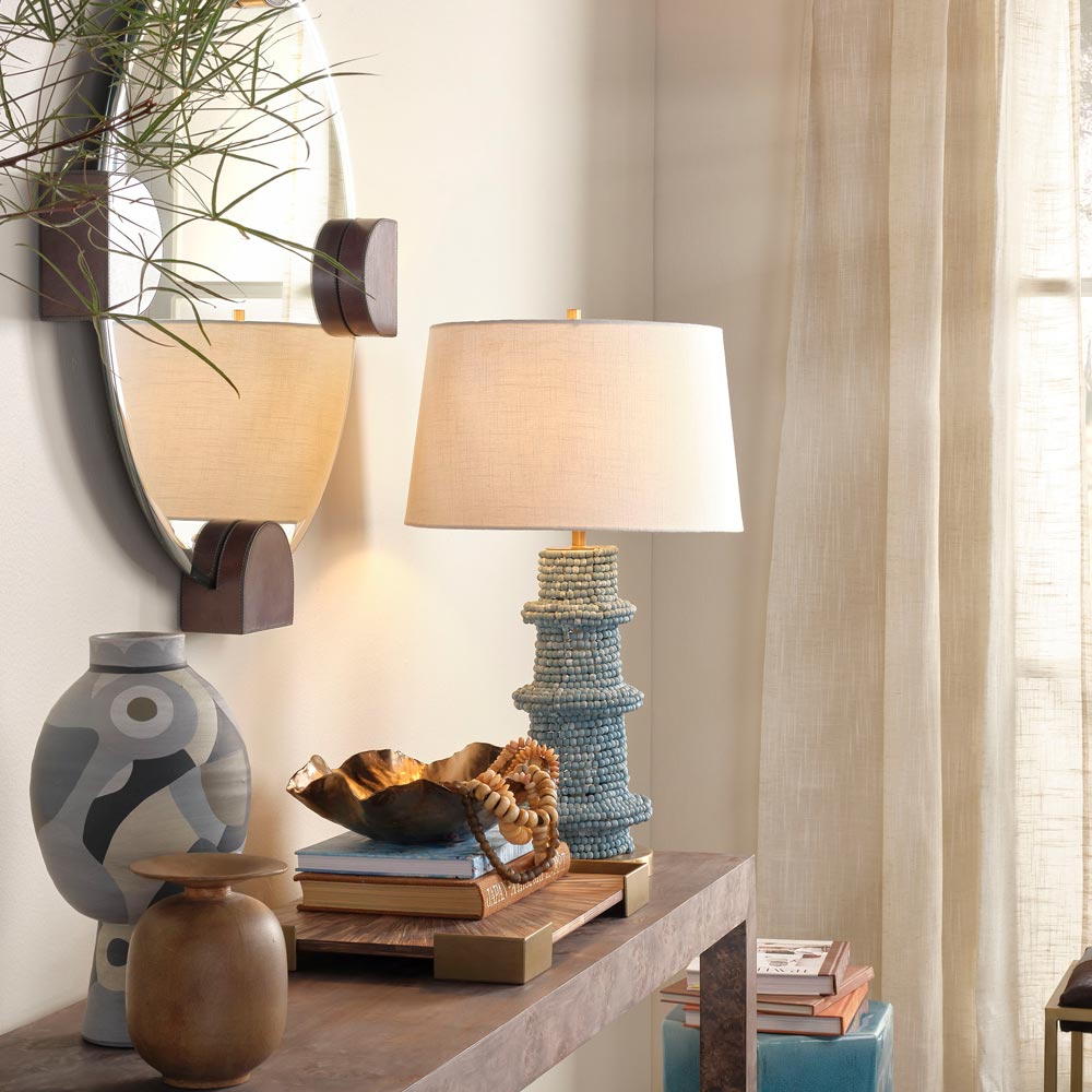 Rowan Table Lamp in living room.