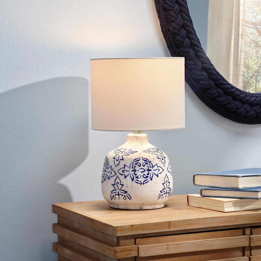 Ruby Table Lamp in living room.