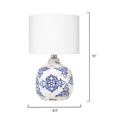 Ruby Table Lamp - line drawing.