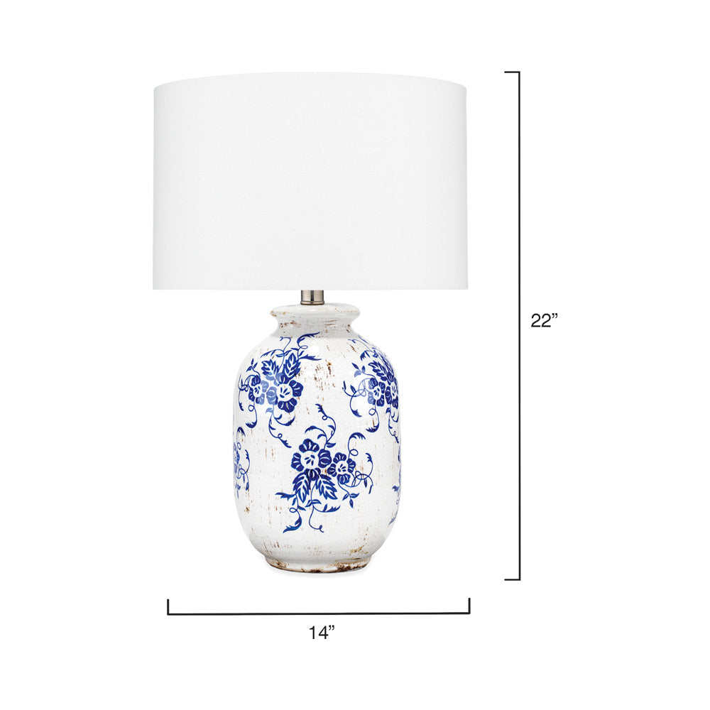 Ruth Table Lamp - line drawing.