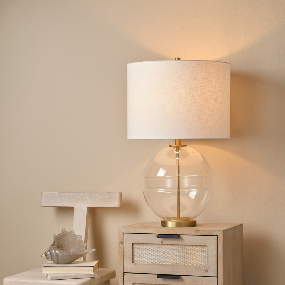 Satellite Table Lamp in living room.