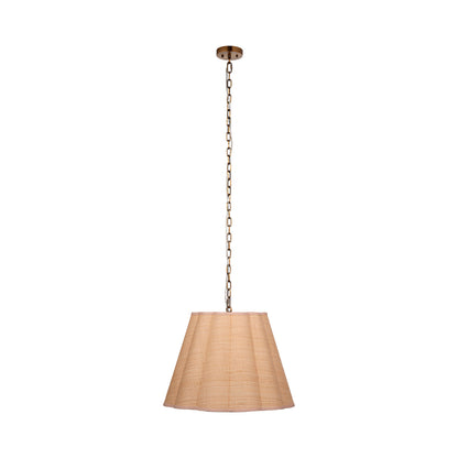 Scalloped Pendant Light in Natural.