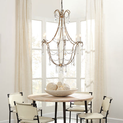 Scarlett Chandelier in living room.