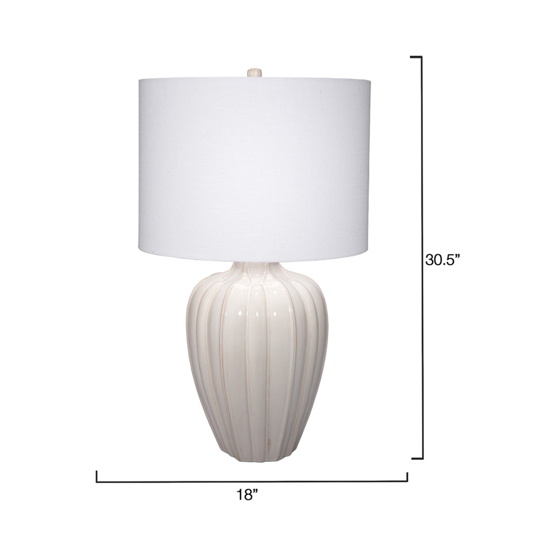 Seraphina Table Lamp - line drawing.