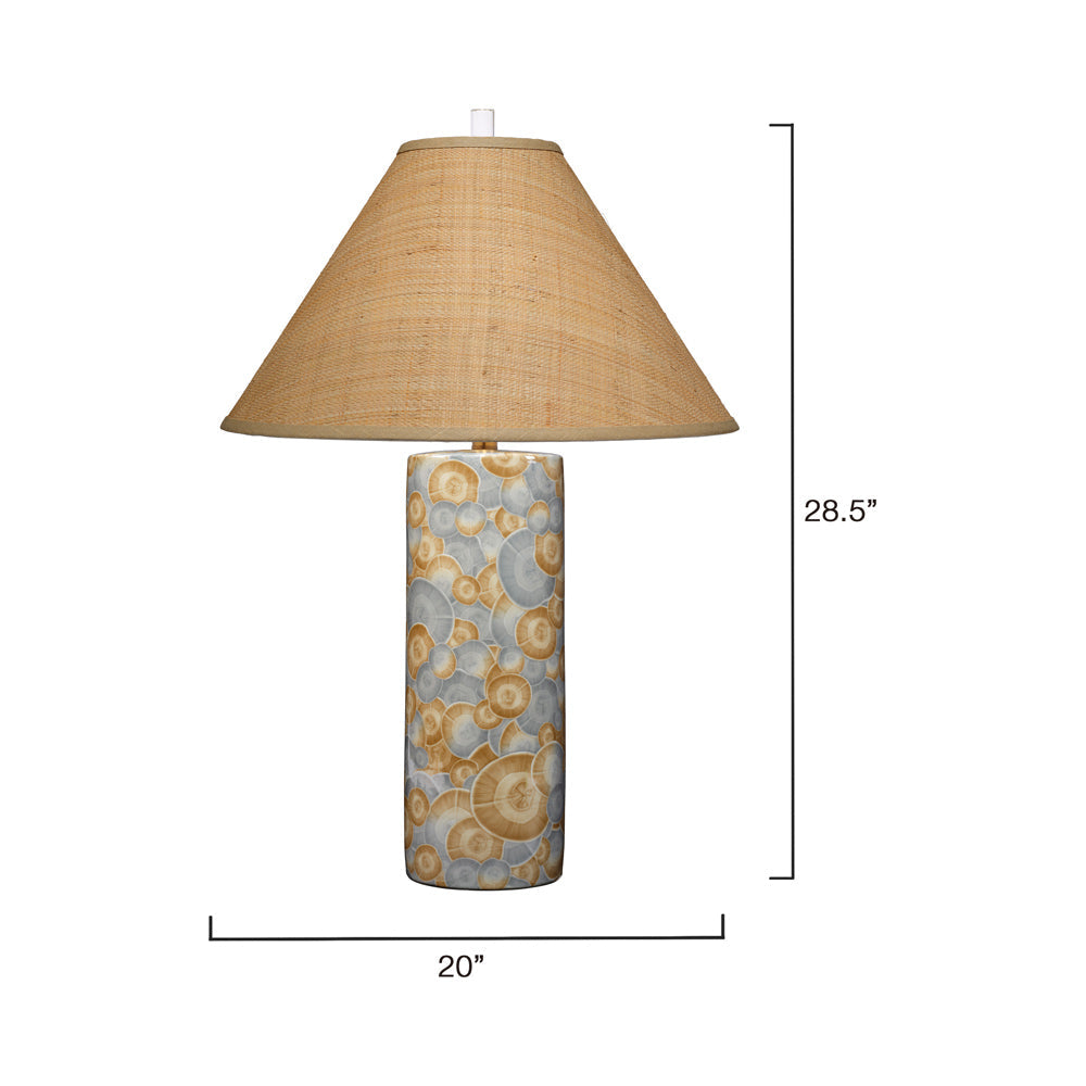 Serene Table Lamp - line drawing.