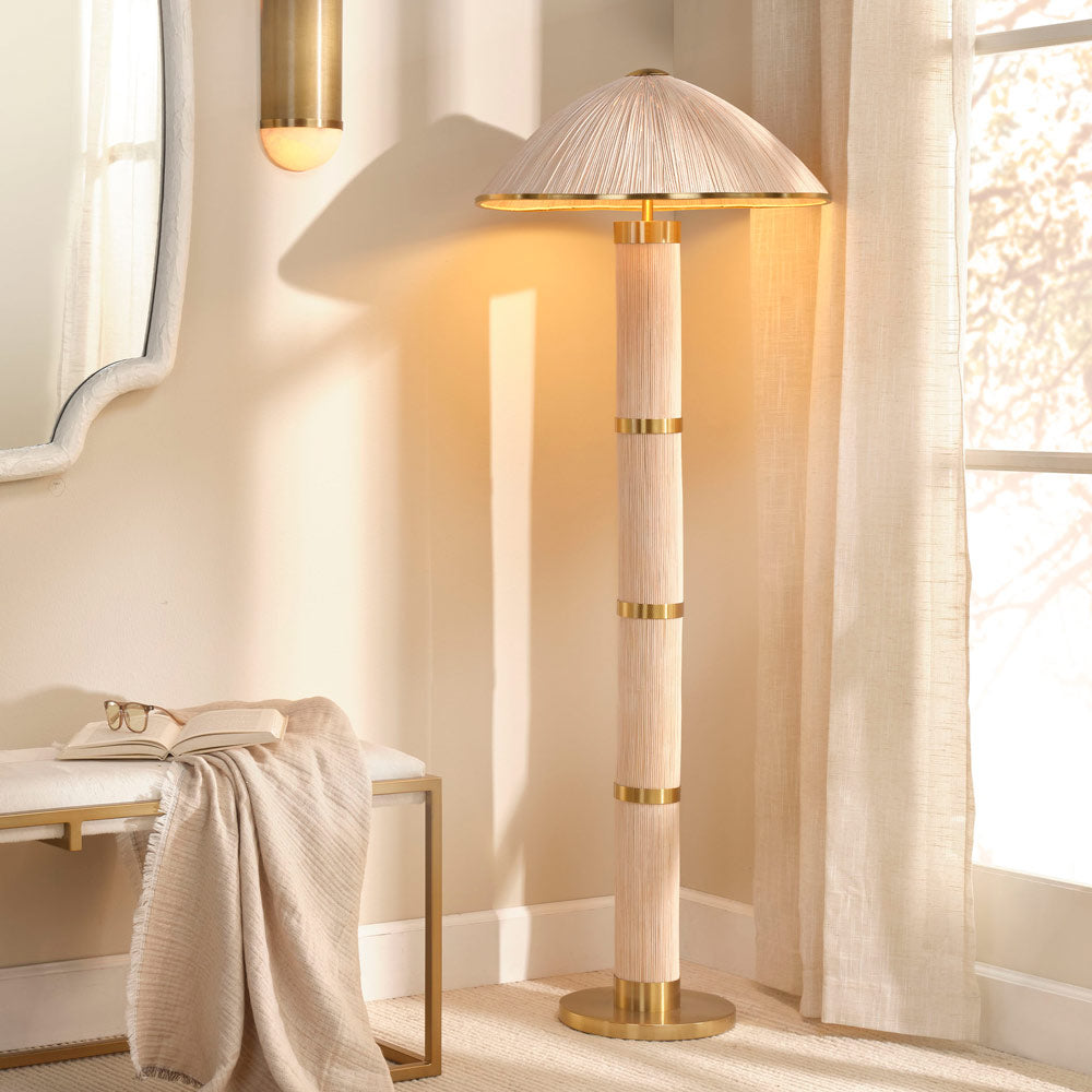 Seychelles Floor Lamp in living room.