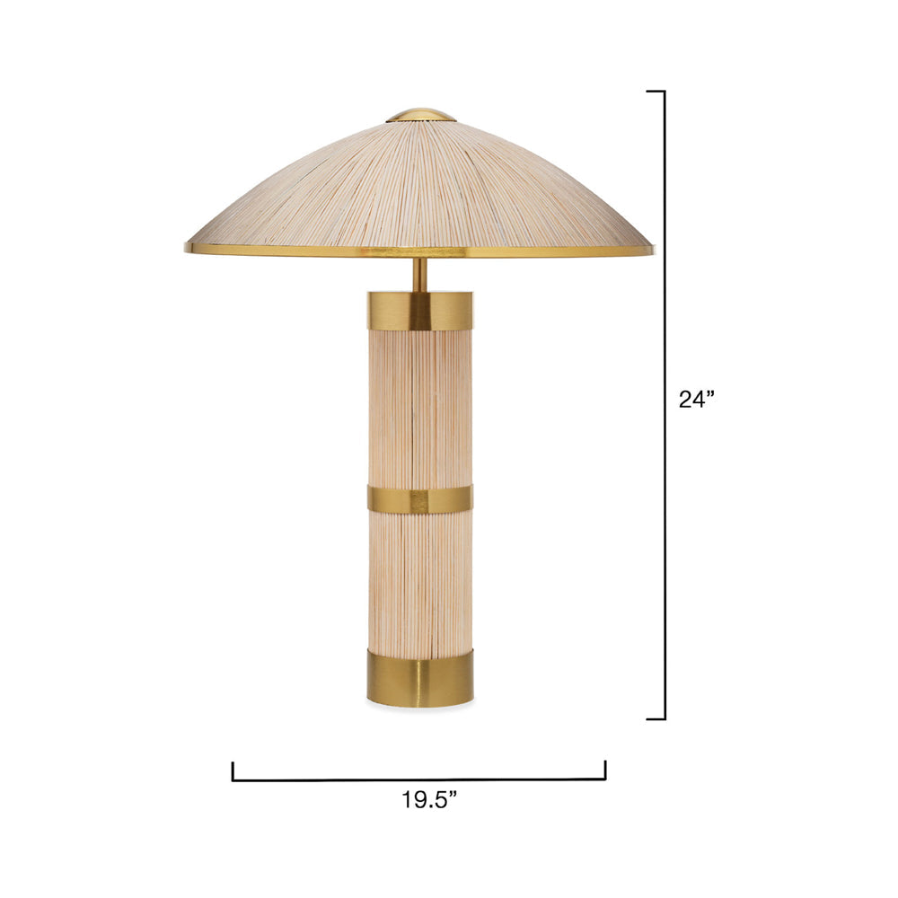 Seychelles Table Lamp - line drawing.