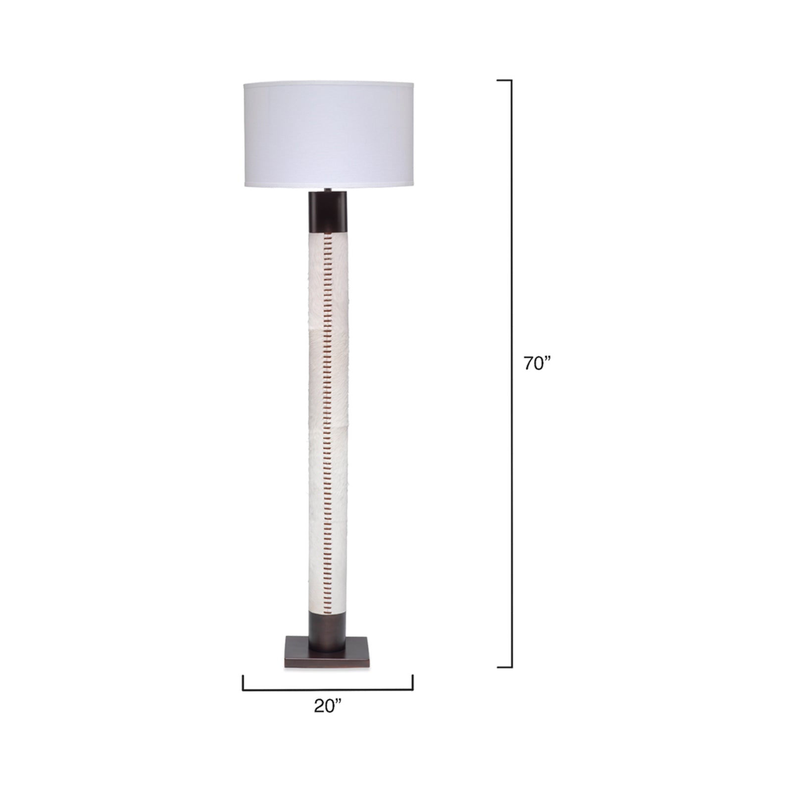 Sheridan Floor Lamp - line drawing.
