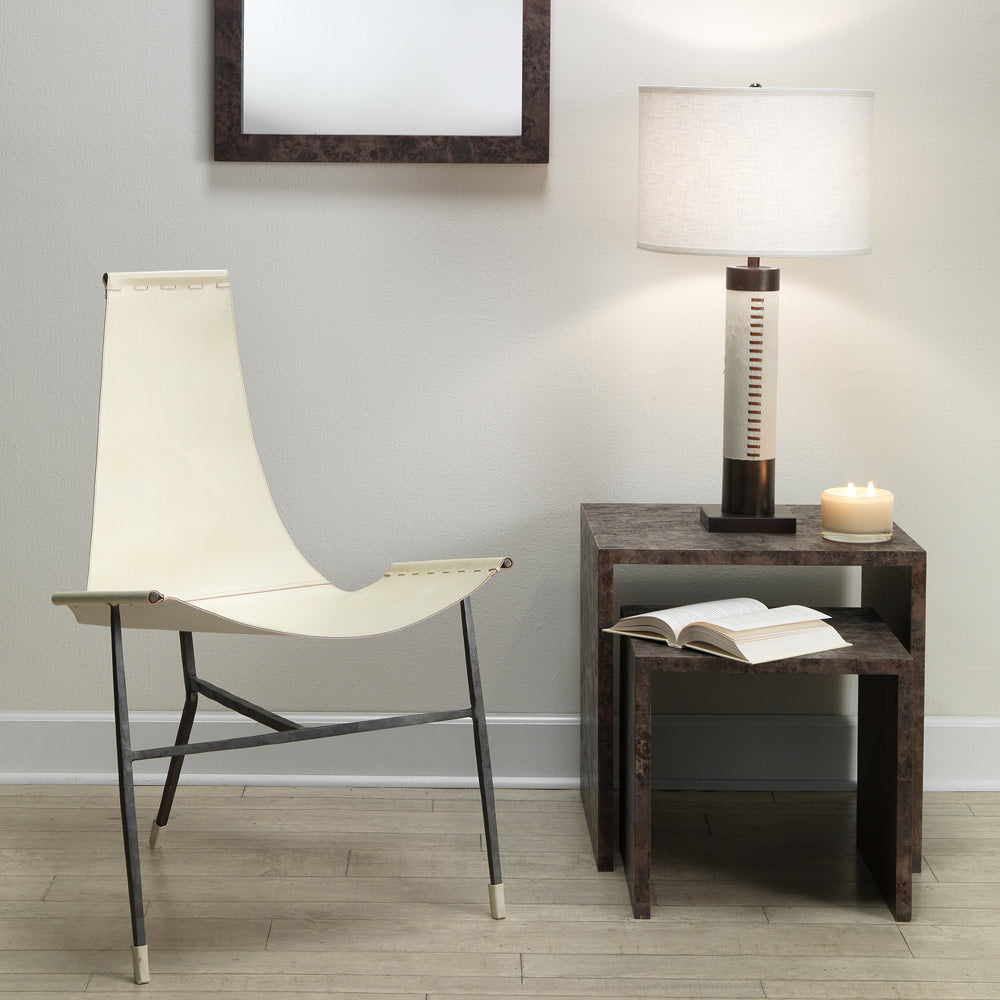 Sheridan Table Lamp in living room.