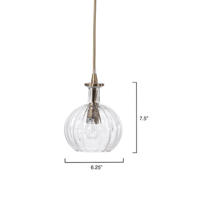 Sophia Pendant Light - line drawing.