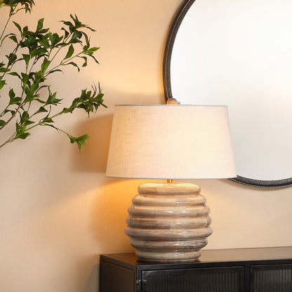 Soroban Table Lamp in living room.