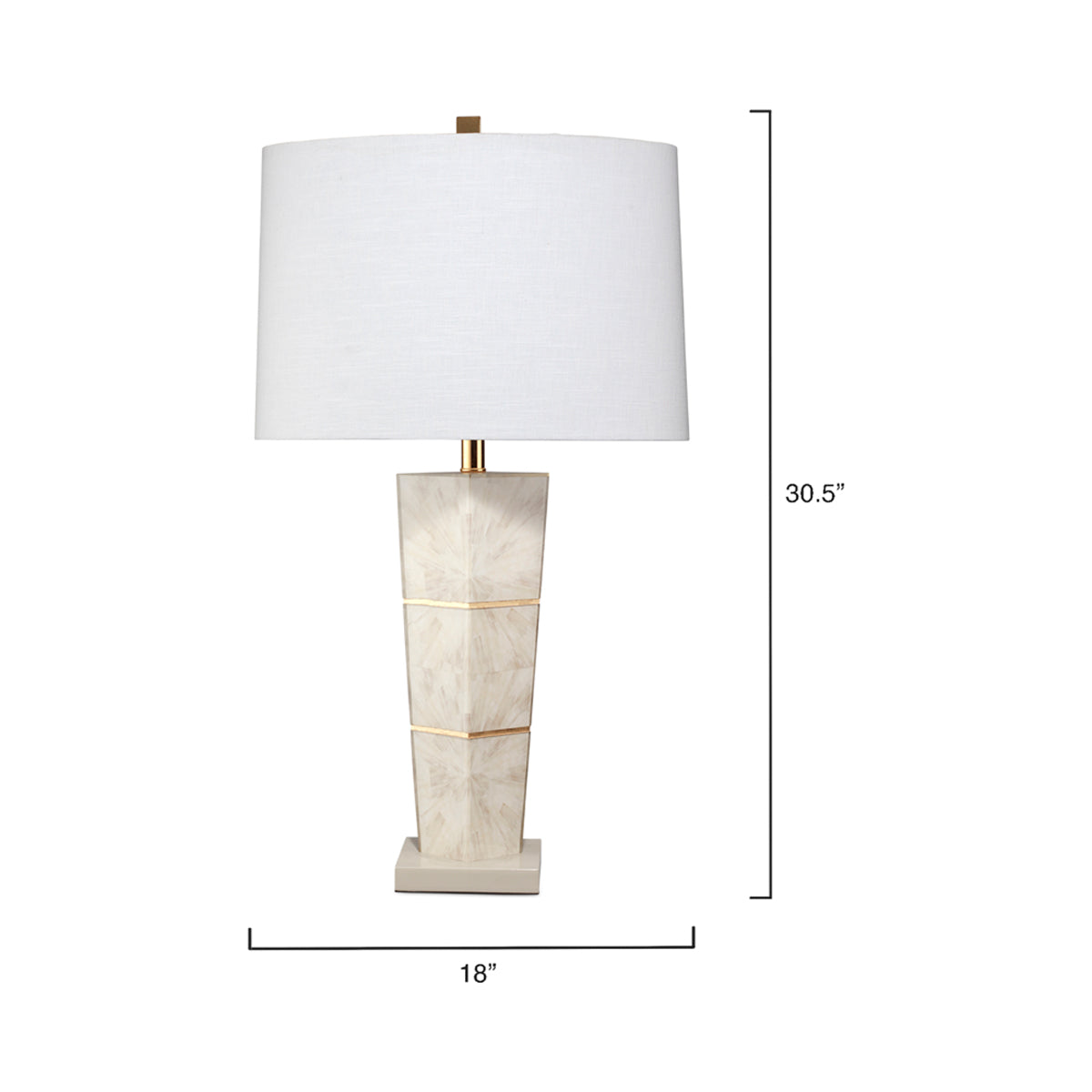 Spectacle Table Lamp - line drawing.