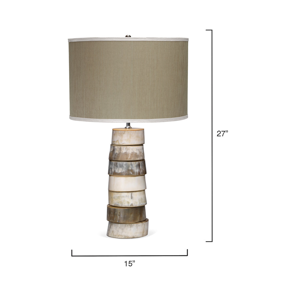 Stacked Table Lamp - line drawing.