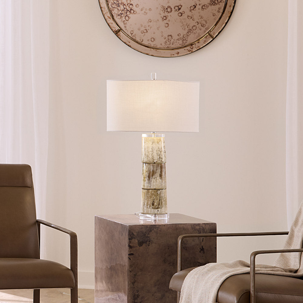 Stag Table Lamp in living room.