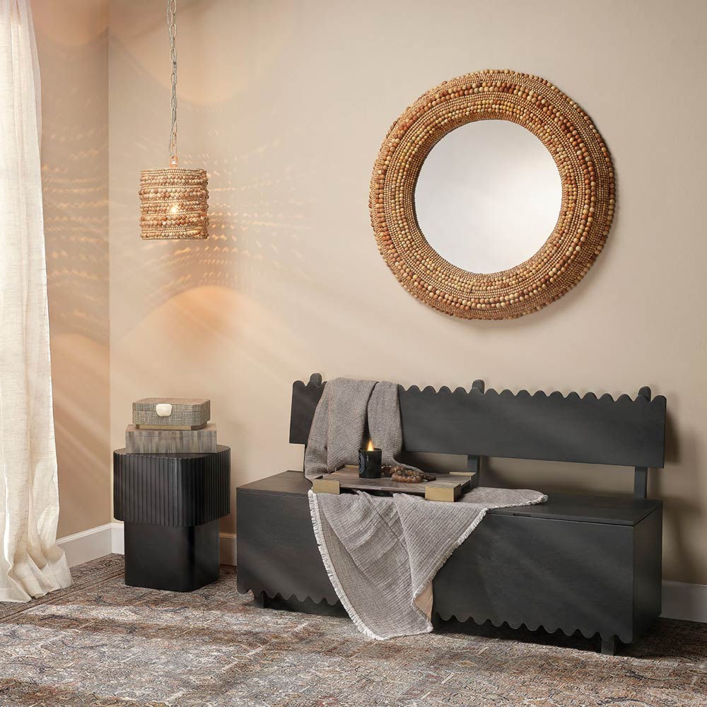 Strand Pendant Light in living room.