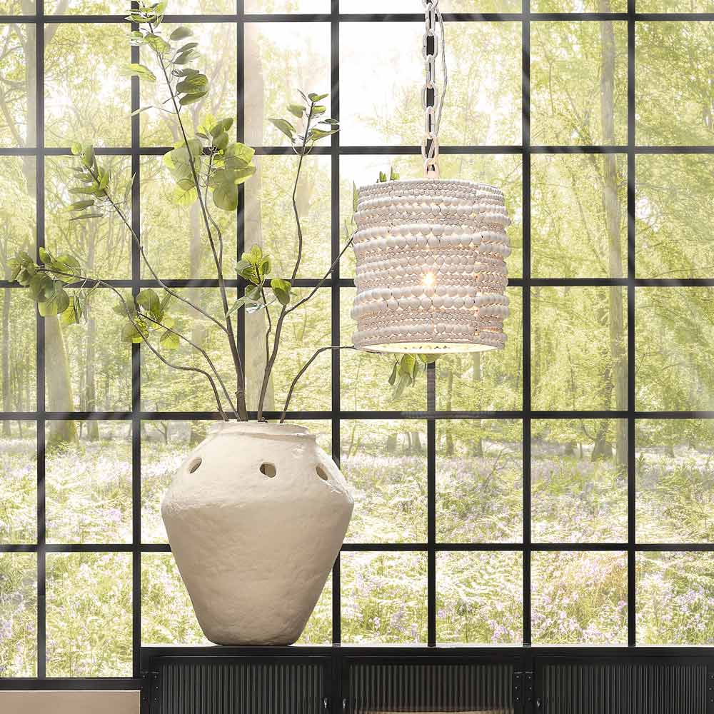 Strand Pendant Light in living room.