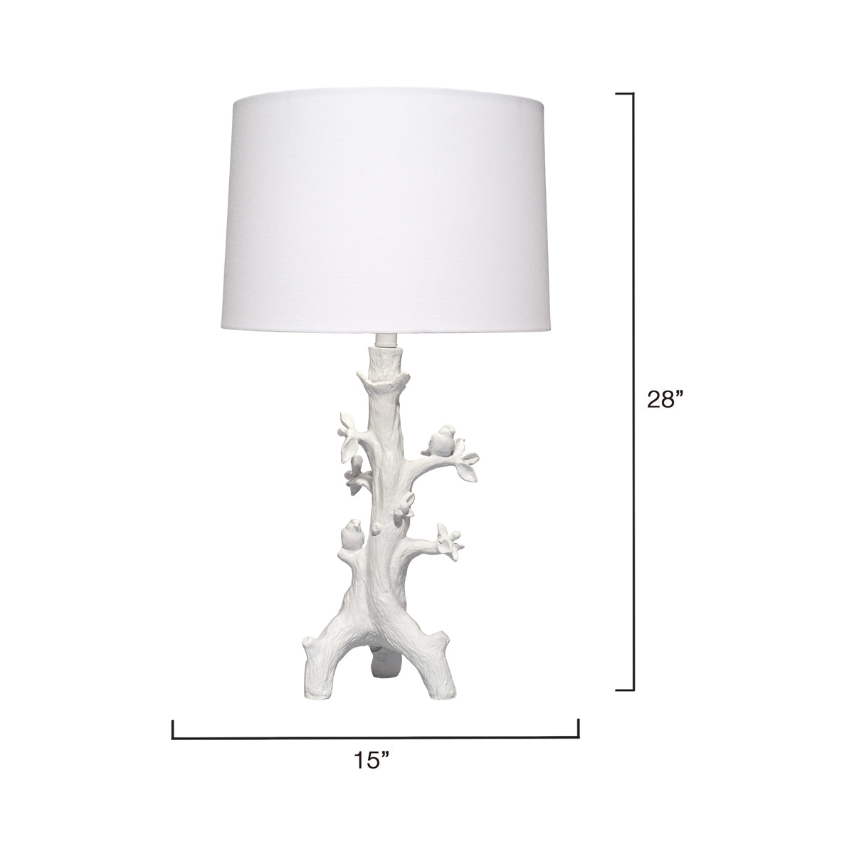 Sycamore Table Lamp - line drawing.