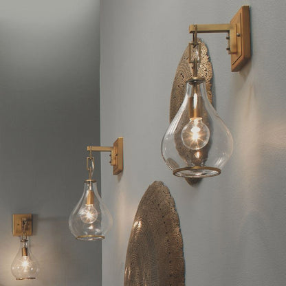 Tear Drop Wall Light in Detail.