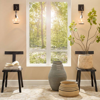 Tear Drop Wall Light in living room.