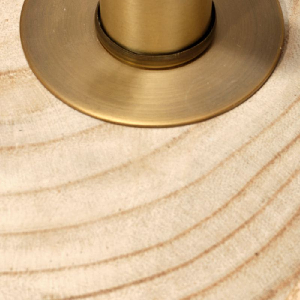 Timber Table Lamp in Detail.