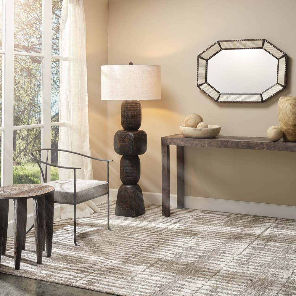 Totem Floor Lamp in living room.