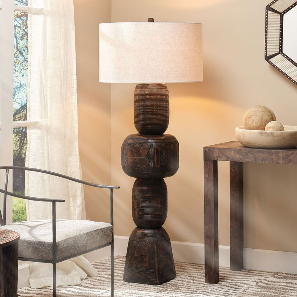 Totem Floor Lamp in living room.