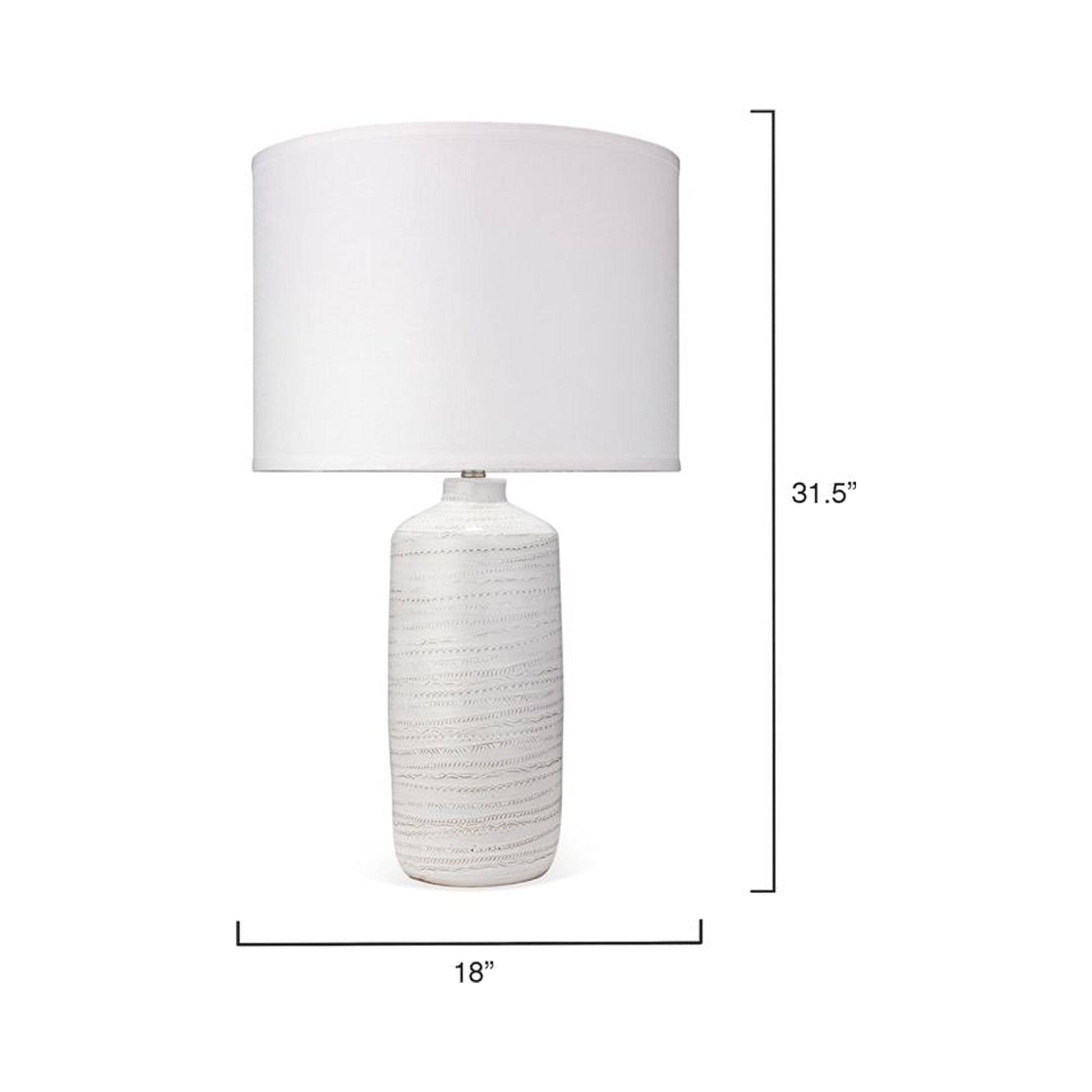 Trace Table Lamp - line drawing.