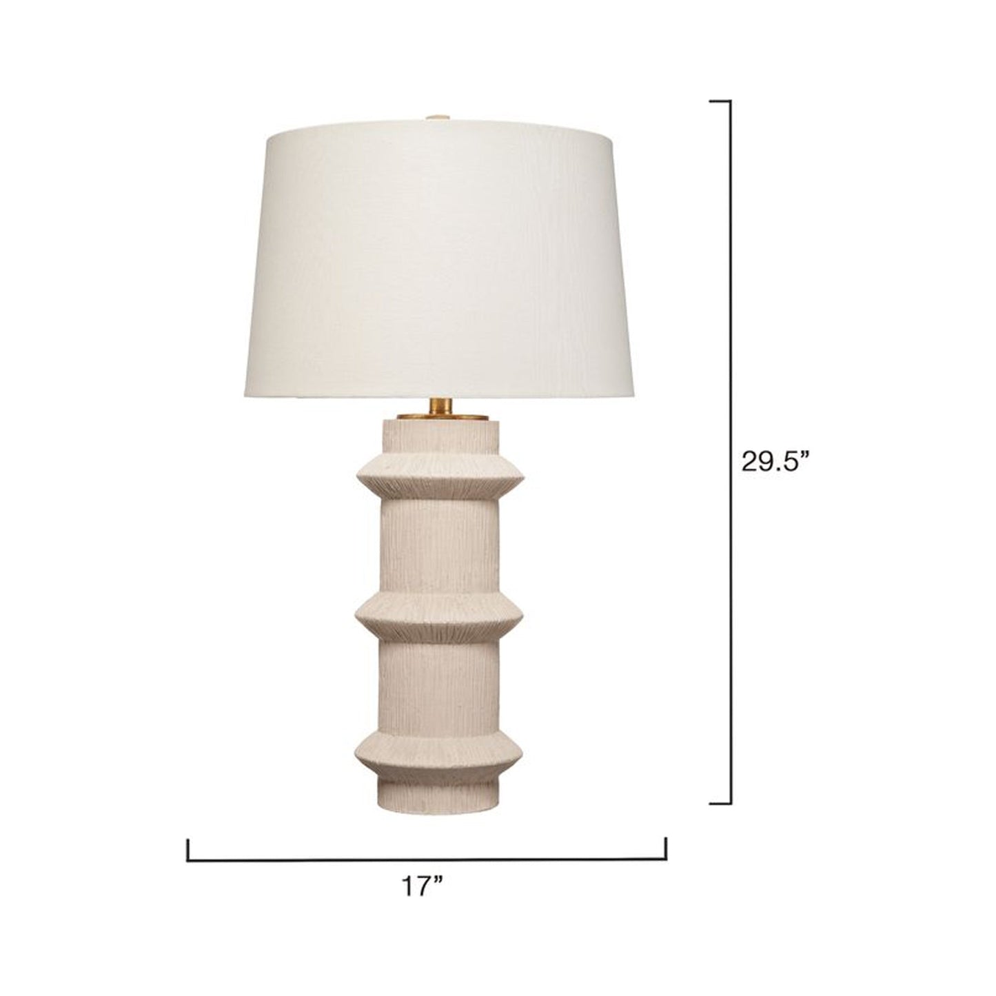 Trousdale Table Lamp - line drawing.