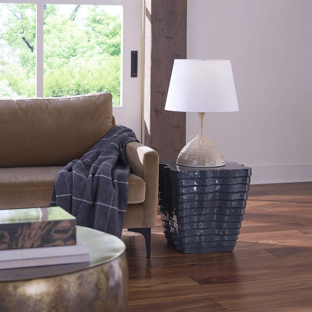Trumpet Table Lamp in living room.