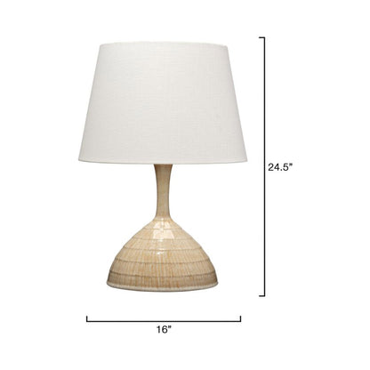Trumpet Table Lamp - line drawing.