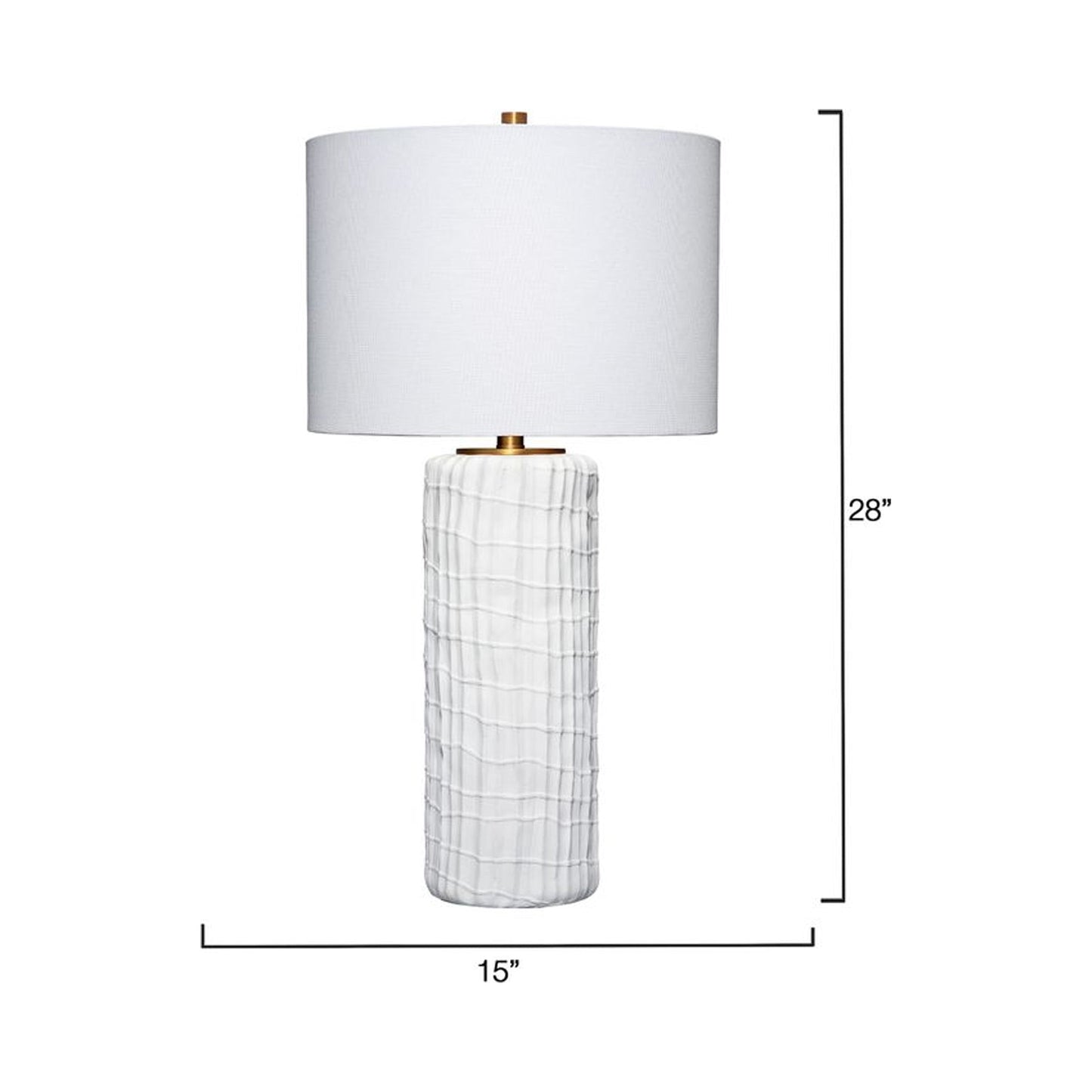 Trunk Table Lamp - line drawing.