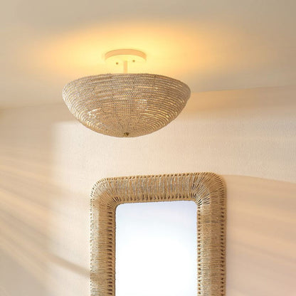 Tsunami Semi Flush Mount Ceiling Light in Detail.