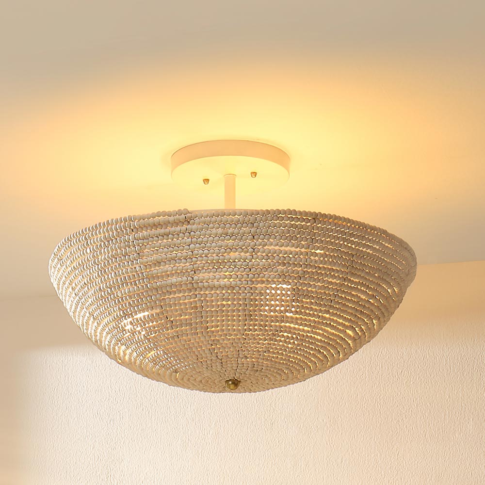 Tsunami Semi Flush Mount Ceiling Light in Detail.