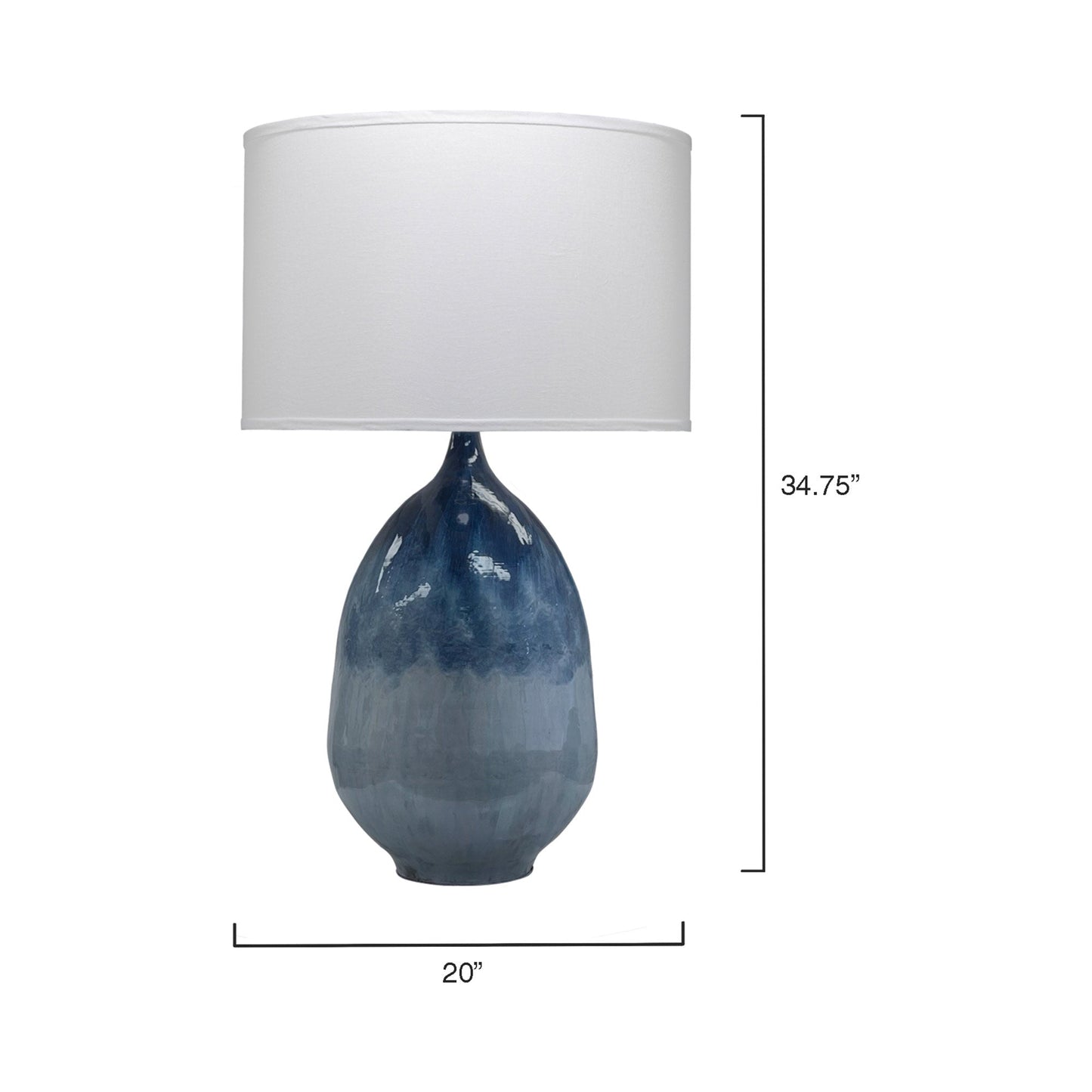 Twilight Table Lamp - line drawing.